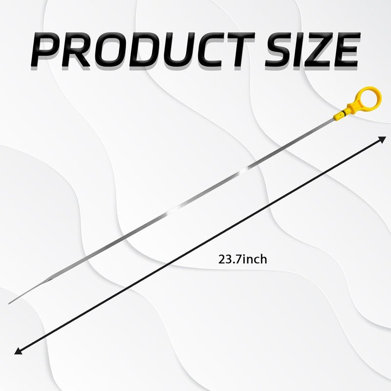 Hirificing Engine Oil Dipstick Replacement CJ5Z-6750-A for Checking Oil Compatible with Ford 2.0L Escape Edge Explorer Focus Fusion Taurus Lincoln 2.0L MKZ Oil Level Dip Stick Double Hole Indicator - Image 2